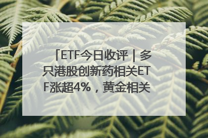 ETF今日收评｜多只港股创新药相关ETF涨超4%，黄金相关ETF跌逾1%